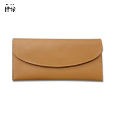 

XIYUAN BRAND Women Khaki yellow coin Purse Genuine Leather Fashion Moeny long Wallets For Girls purple wallet for credit cards
