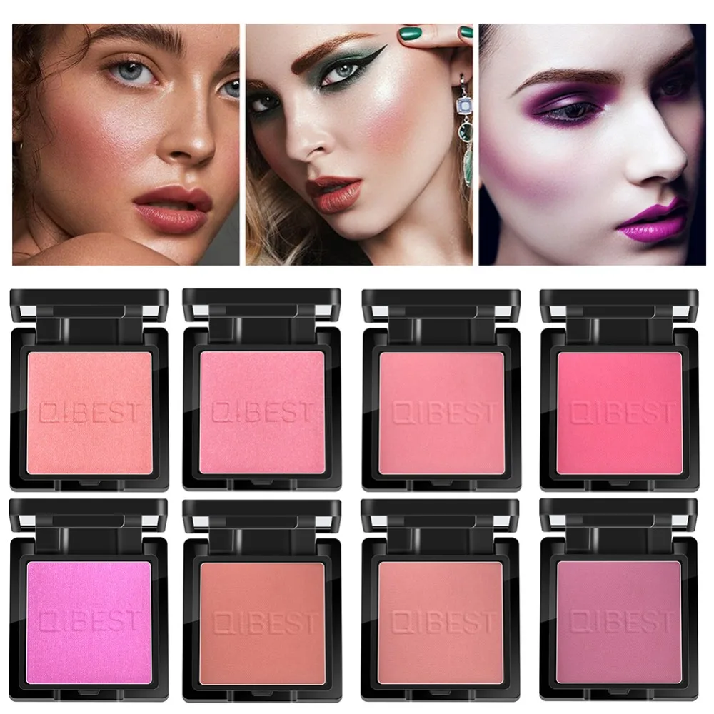 

8 Colors Highlighter Powder Blush Palette 3D Face Contour Highlighter Shading Powder Face Make up Blusher with Mirror #288092