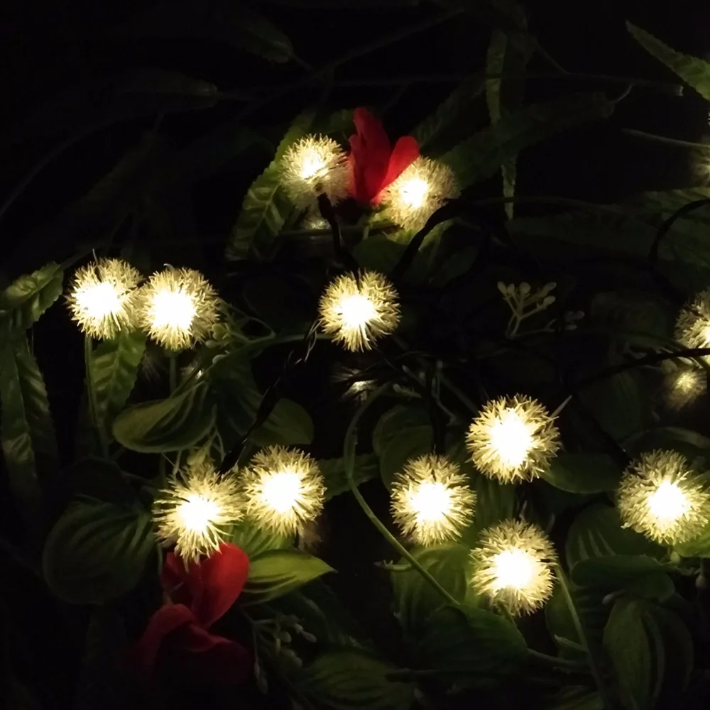Ball Waterproof Snowball Colorful LED Fairy Light String For Outdoor Christmas Decoration, AA Battery Operated  (3)