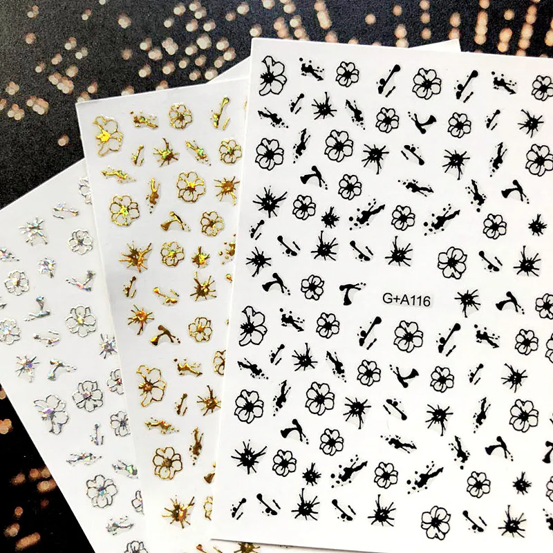 

Newest 3d nail art sticker SOLONAIL hanyi-51 little monster decals nail tools nail decoration nail art decal tools