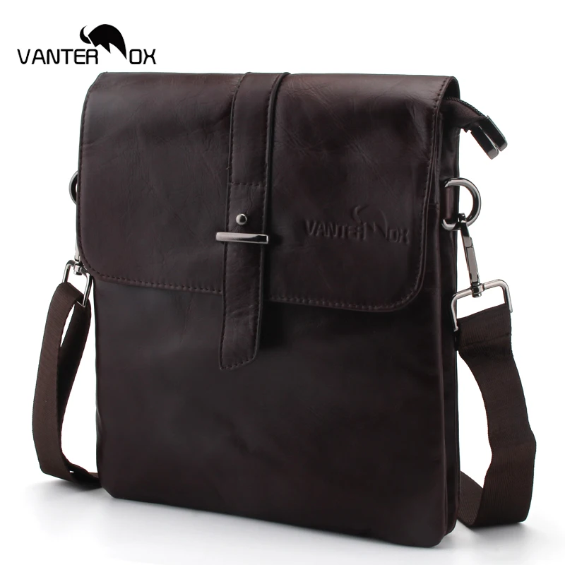 VANTER OX новые модные сумки на плечо из натуральной кожи для мужчин повседневные