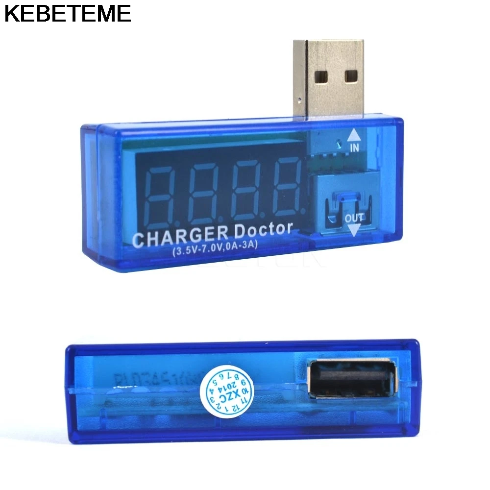 Цифровой USB тестер вольтметр детектор измеритель напряжения и тока мини