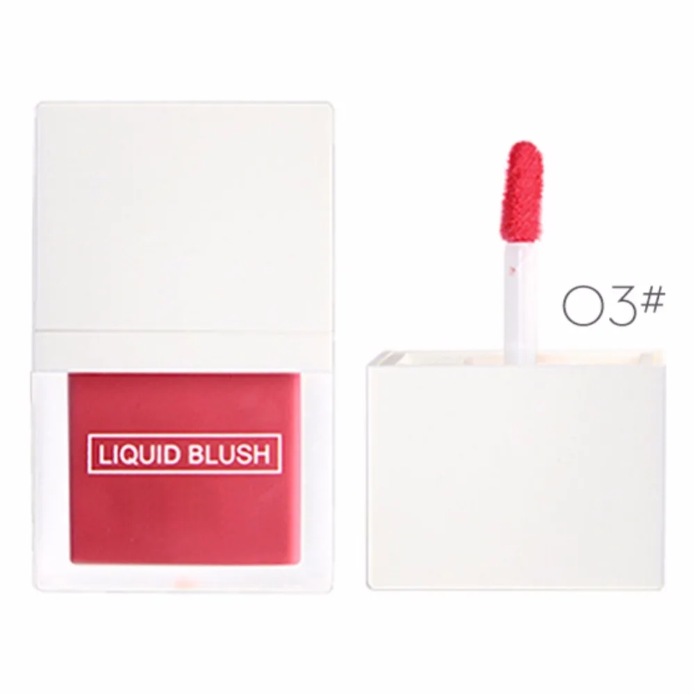 

Liquid Blush Face Moisturizing Waterproof Brighten Skin Color Long-Lasting Shiny Easy To Color Face Blusher Maquiagem