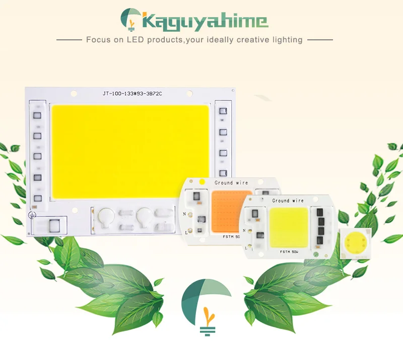 Kaguyahime Growth/White Integrated COB LED Lamp Chip AC 220V 5W~100W 30W 20W 10W Smart IC Driver For DIY Floodlight Spotlight