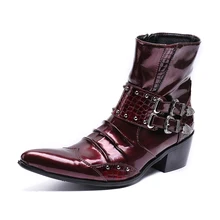 Популярные армейские ботинки в стиле ретро; зимние плюшевые кожаные военные ботинки в британском стиле; очаровательные мужские теплые зимние Ботинки Martin на шнуровке с пряжкой