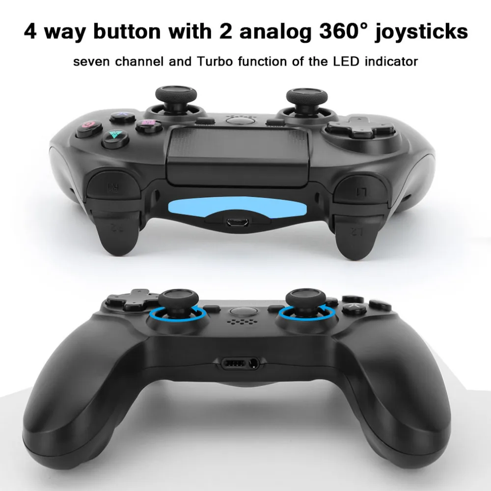 Для sony PS4 Bluetooth Беспроводной контроллер для Игровые приставки 4 Беспроводной виброотдача джойстик геймпады для PS4