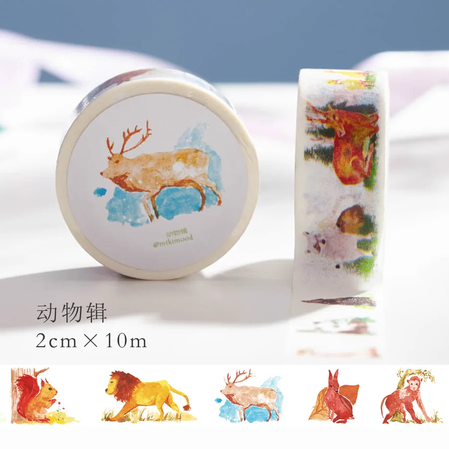

2cm*10m Animal Zoo washi tape DIY decorative scrapbooking masking tape adhesive tape label sticker stationery High Qaulity