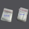 100Pcs 4cm to 5cm Clear Self Adhesive Seal Plastic Storage Bag Plastic  for Candy Packing Resealable Cookie Packaging Bag Pouch 1