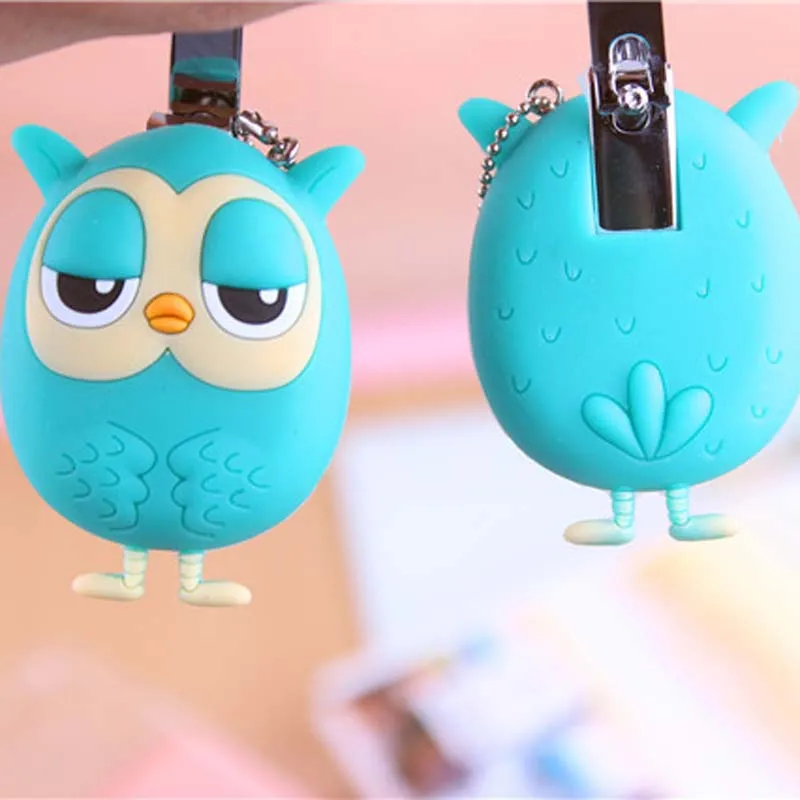 1PCS 3D Owl Design Portable Cute Cartoon Nail Clipper Manicure Tools Grooming Kit Set Christmas Gift