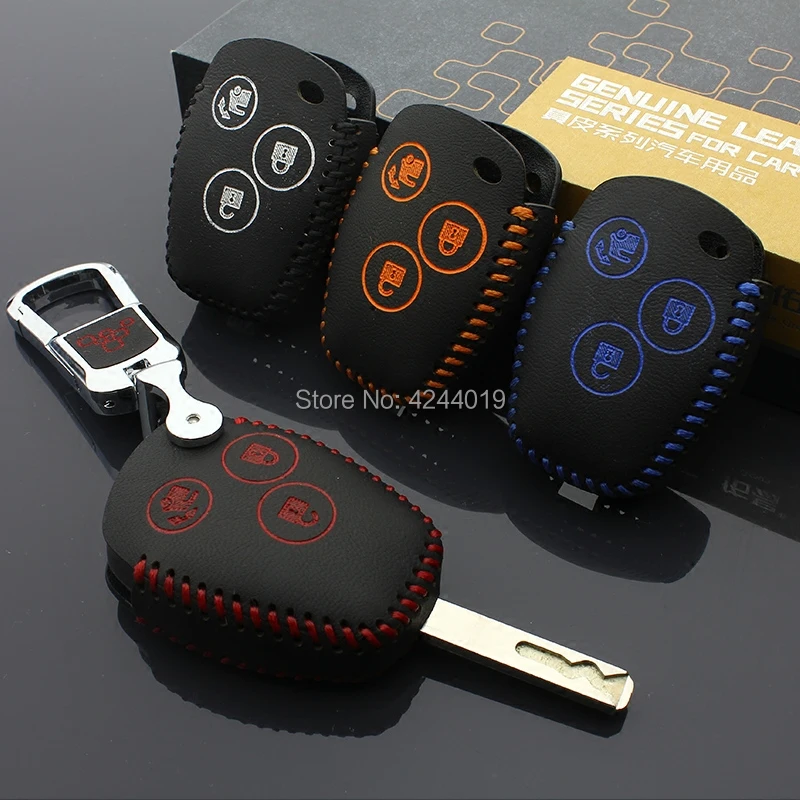 

LUCKEASY Car Keychain Keyring Key Bag Key Fob Central Key Cover For Mercedes Benz Smart Fortwo Smart Forfour 2015-2016