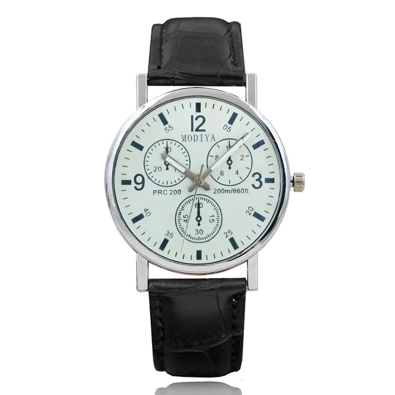 Fashion mens watches top brand luxury sports watches alloy Analog Quartz Watch Clock Casual Leather Watch relojes hombre M22 (2)
