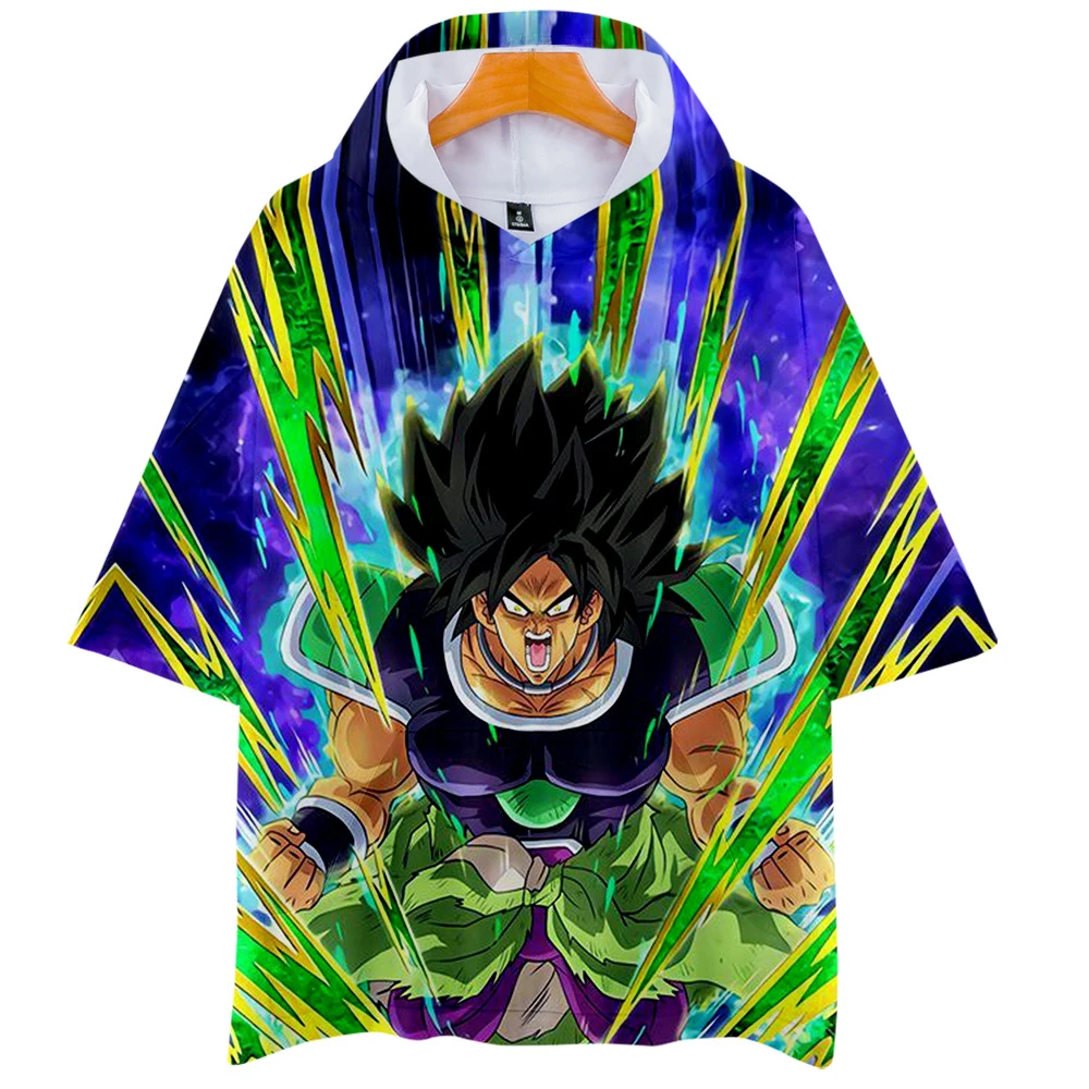 3D из мультфильма Жемчуг дракона супер Broly Для мужчин толстовки с капюшоном и