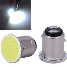 1 шт. P21/5 Вт 1157 COB 12 В Авто Светодиодные Автомобильные RV реактивные лампы задние поворотные сигнальные лампы стоп-сигналы стояночные огни тормоза задние синий белый красный