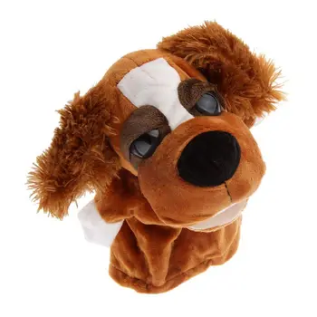 

FBIL-Animals Of Hand puppets Mini Doll Flannel and PP cotton Gift Toy Baby-Ears Feathers Dog
