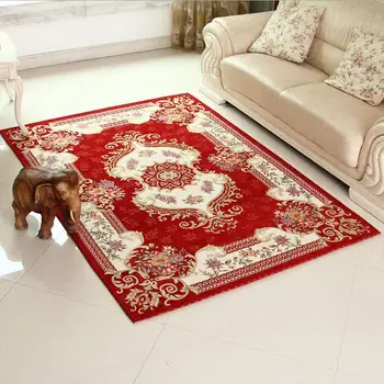 

Classical Red Carpet Area Rug For Living Room Large Size Rugs And Carpets For Bedroom Slip Resistance tapis salon