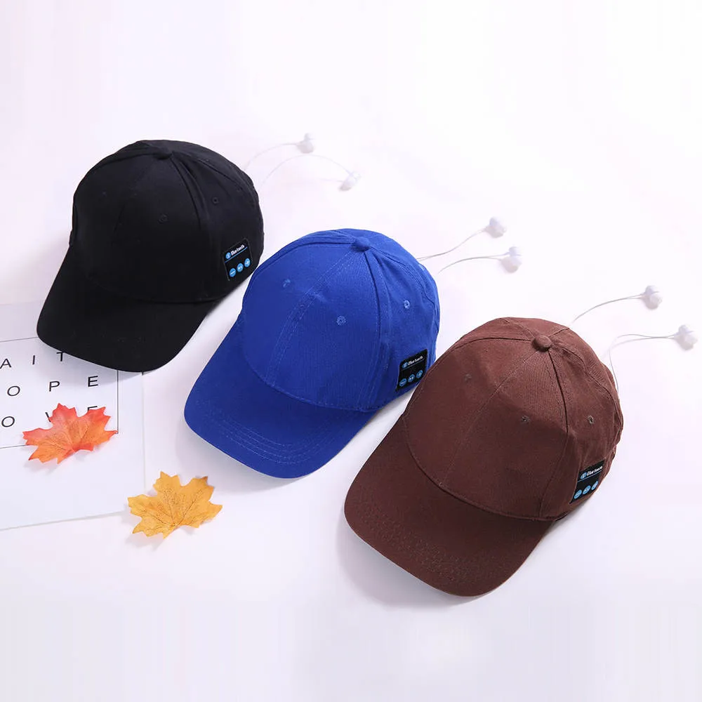 Fashion Casual men's And women's Bluetooth Hat Outdoor Sports Baseball Cap Call Music Visor Solid Color Simple Hat|Мужские