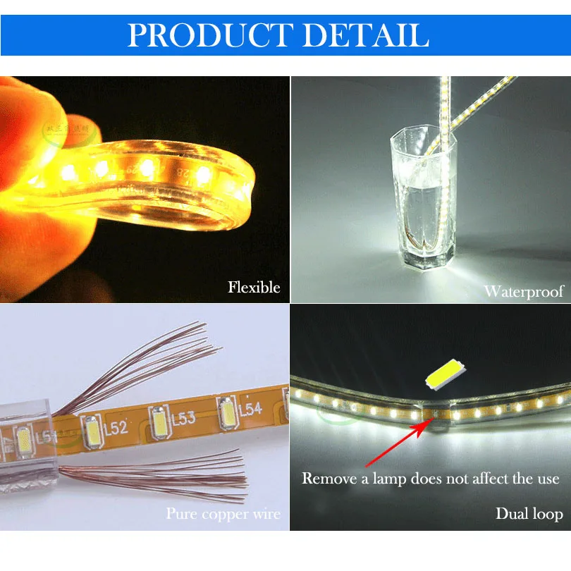 IP65 waterproof Led strip light lamp tape
