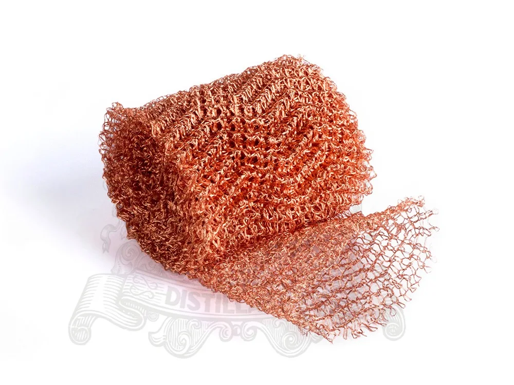 

6 Wire Copper Mesh for distillation, Copper packing, Still column packing T2(M0) length 1m, width 10cm ,6 wire diameter 0.15