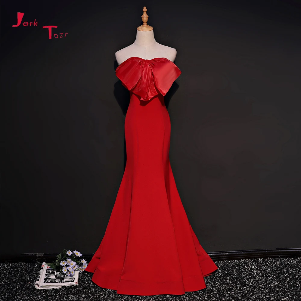 

Jark Tozr 2019 New Arrive Lace Up Back Red Satin Mermaid Prom Dress Alibaba China Vestido De Festa Special Occasion Formal Gows