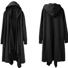 S~ 5XL новая мужская одежда размера плюс GD с капюшоном плащ пункт кардиган накидка плащ мужской свитер свободный костюм певицы