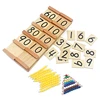Simple Version Montessori Wood Seguin Teens and Tens Boards Color Beads Bar Toys For Children Early Childhood Preschool Training 1