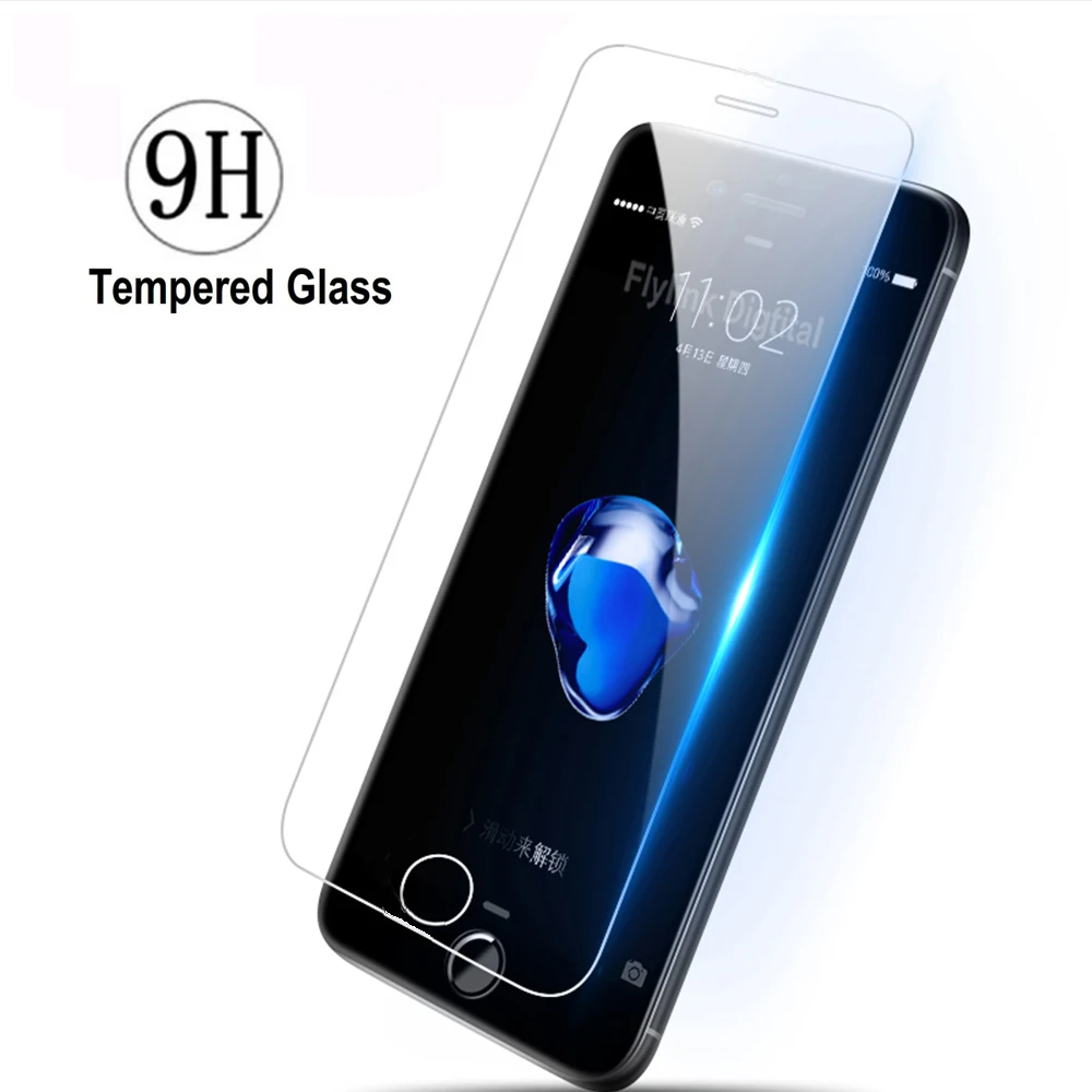 Высококачественное закаленное стекло 9H для iphone 5s Защита экрана 8 7 6 5 S 5S 4 se x