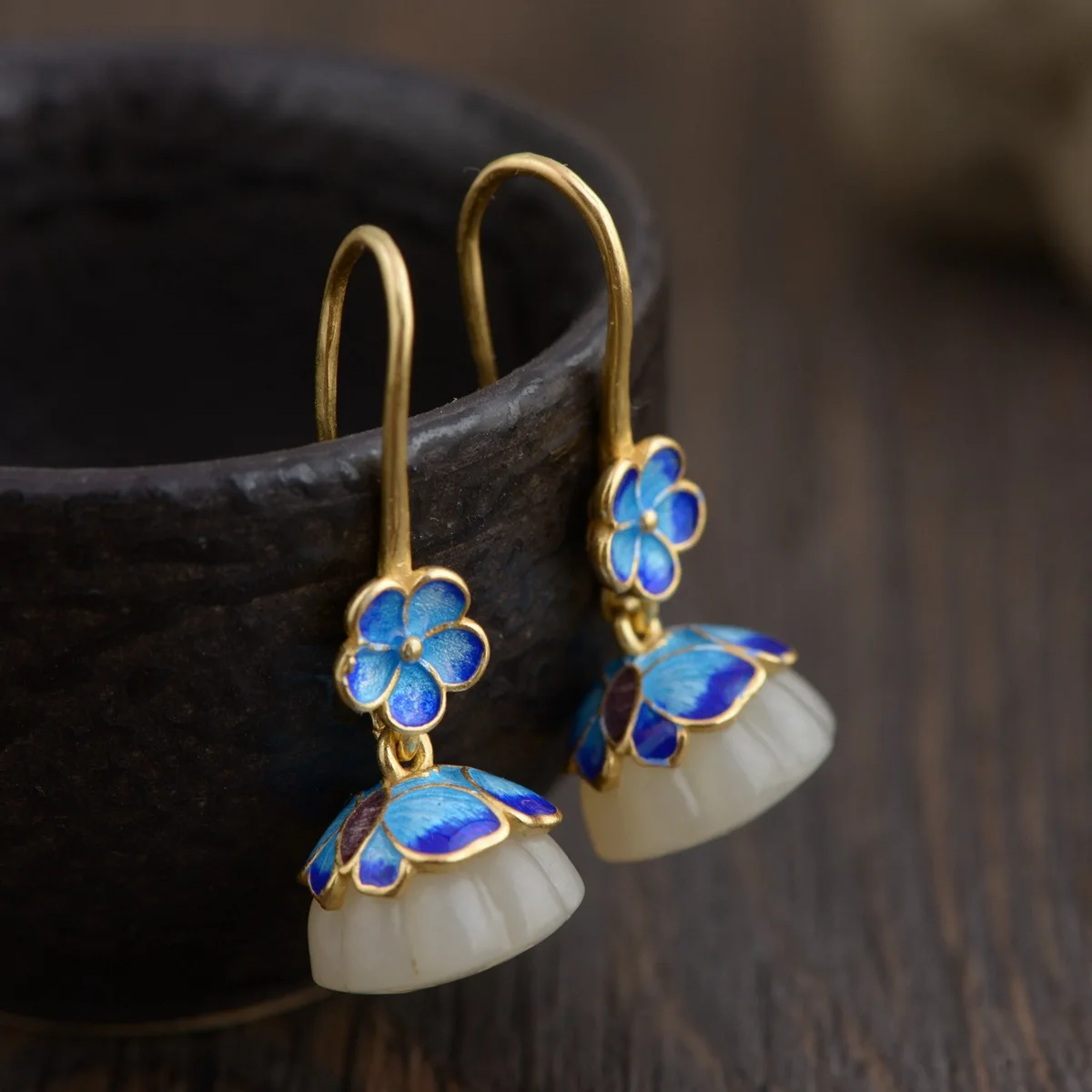 

Pure Silver Wholesale Burning Blue Mosaic Process Women Act The Role Ofing Is Tasted Contracted And Delicate New Gift