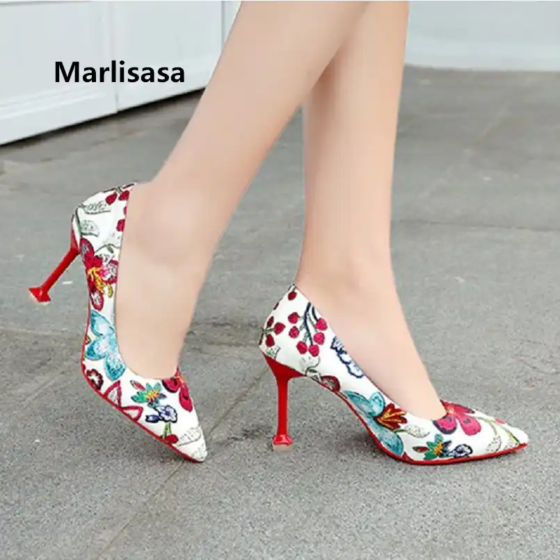 cute white high heels