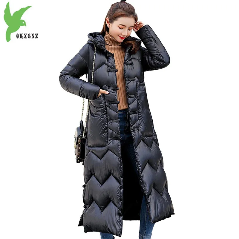 

NEW Parkas Winter Women 2018 Down cotton jacket Long Coat Windproof Warm Hoodies Plus size Female Thicken Waterproof Parkas 2037