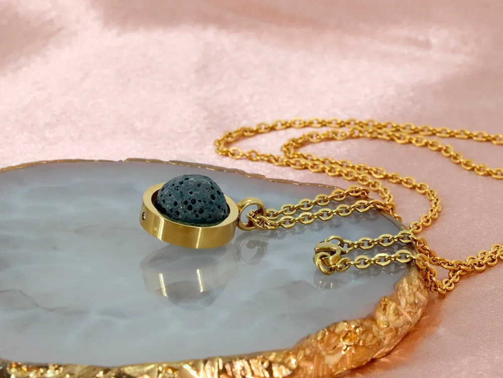 AS-Lava stainless steel necklace (77)