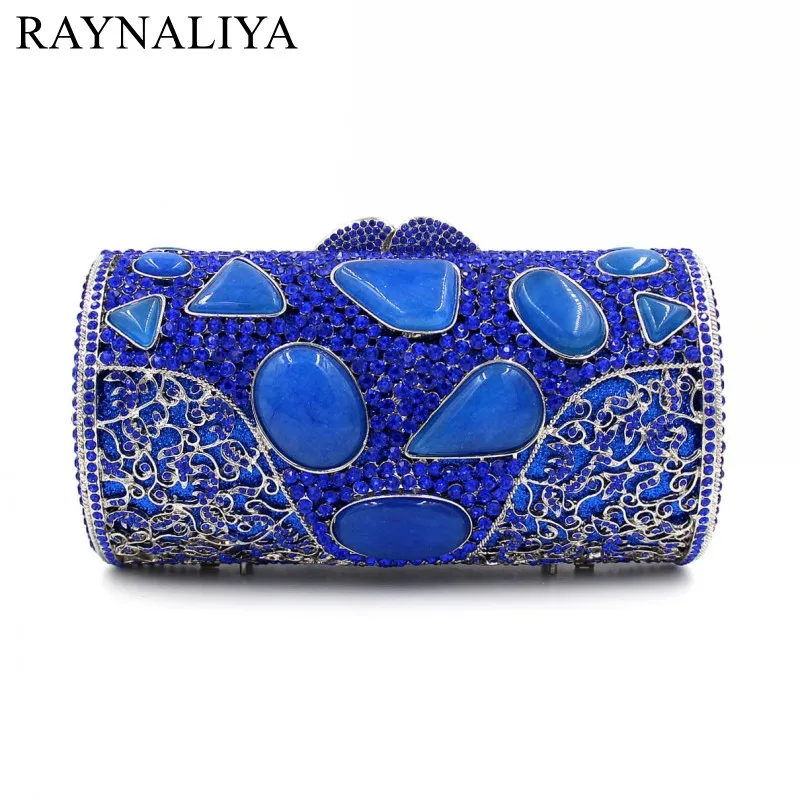 

Designer Crystal Day Party Clutches Evening Purses High Quality New Fashion Agate Luxury Handbags Women Bags SMYZH-E0055