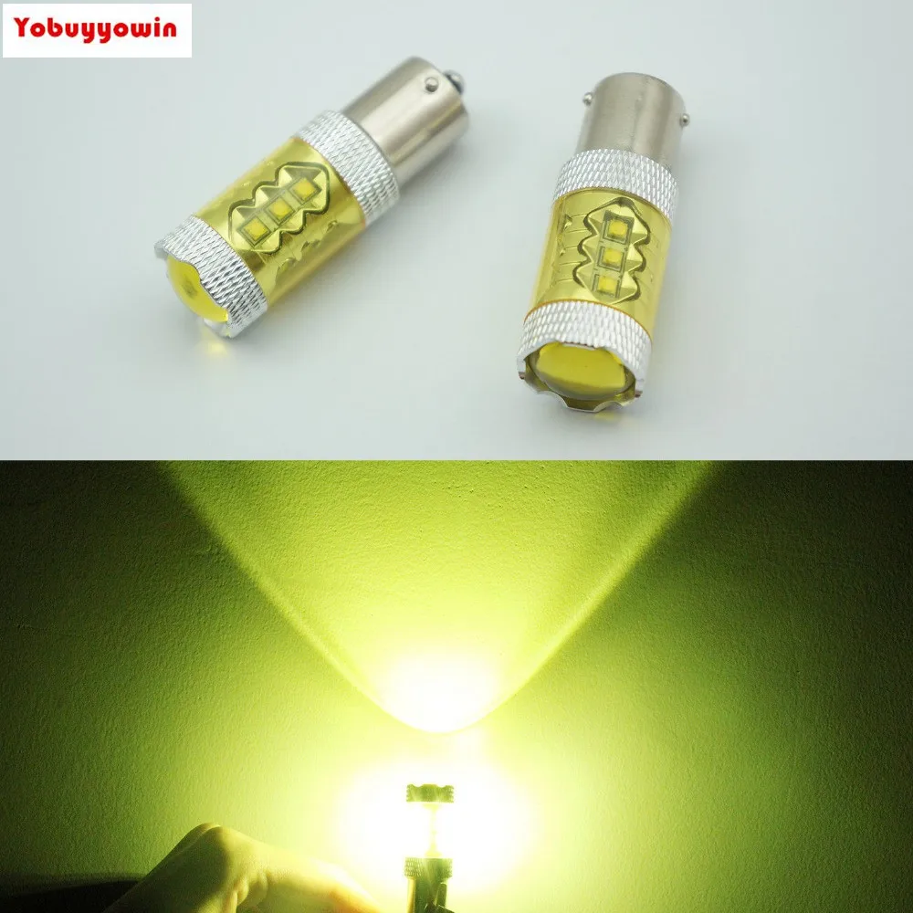 

New! 2x80W 1156 Bau15s 7507 PY21W High Power CREE Chips Car LED Turn Signal Light Bulb Yellow