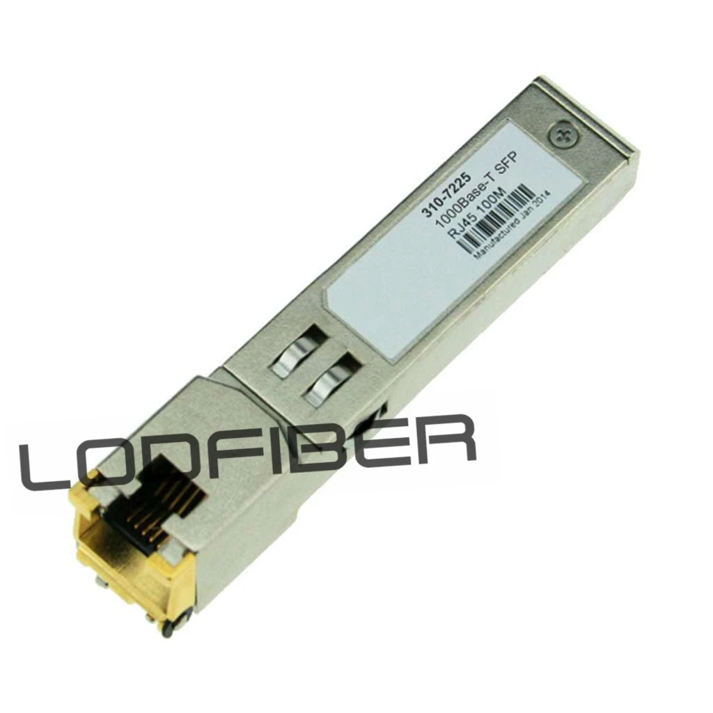 LODFIBER 310-7225 D-e-l-l Compatible 1000BASE-T SFP Copper RJ-45 100m Transceiver Networking | Мобильные телефоны и