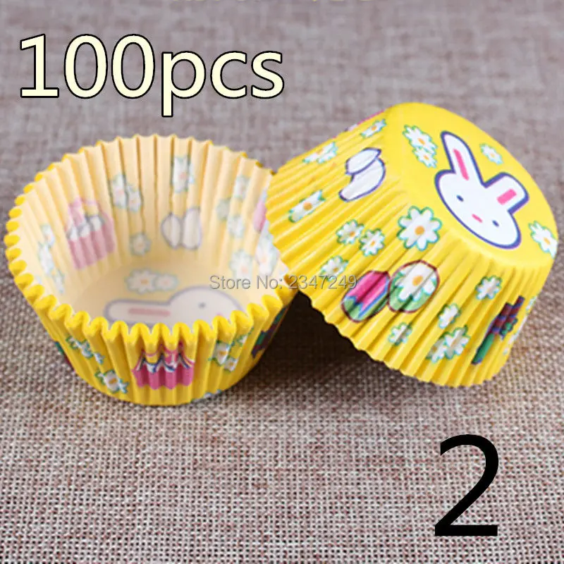 

100PCS Paper Cupcake Wrappers Baking Cups Cases Boxes Cake Cup Decorating Tools Kitchen Cake Tools
