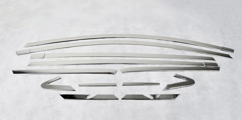 

For TOYOTA RAV4 RAV 413 14 15 16 Stainless Steel Full Window Frame Trim 12pcs 2013 2014 2015 2016