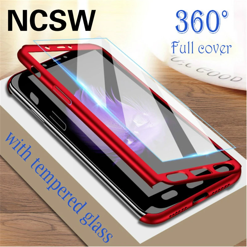 360 Full Cover Phone Case For Xiaomi Mi 9T 9 8 SE Lite Pocophone F1 Redmi Note 7 6 5 K20 Pro 5A 7A S2 Go With Glass |