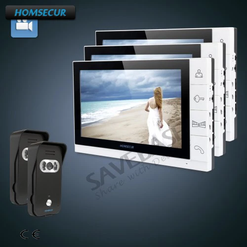 

HOMSECUR 9" Wired Video&Audio Home Intercom with Ultra-large Screen Monitor+Russian Local Delivery