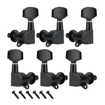 

New 3L3R /1L1R/ 3L /3R Black Enclosed Acoustic Guitar Tuning Pegs Keys Machine Head Acoustic Guitar Sealed Gear Tuner Key Parts