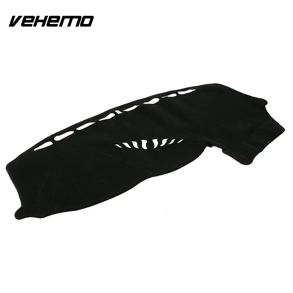 

Vehemo Felt Fabric Sun Cover Pad Dashboard Mat Dash Parts Dashboard Cover Black for Ford Focus 2012-Present Truck Parts