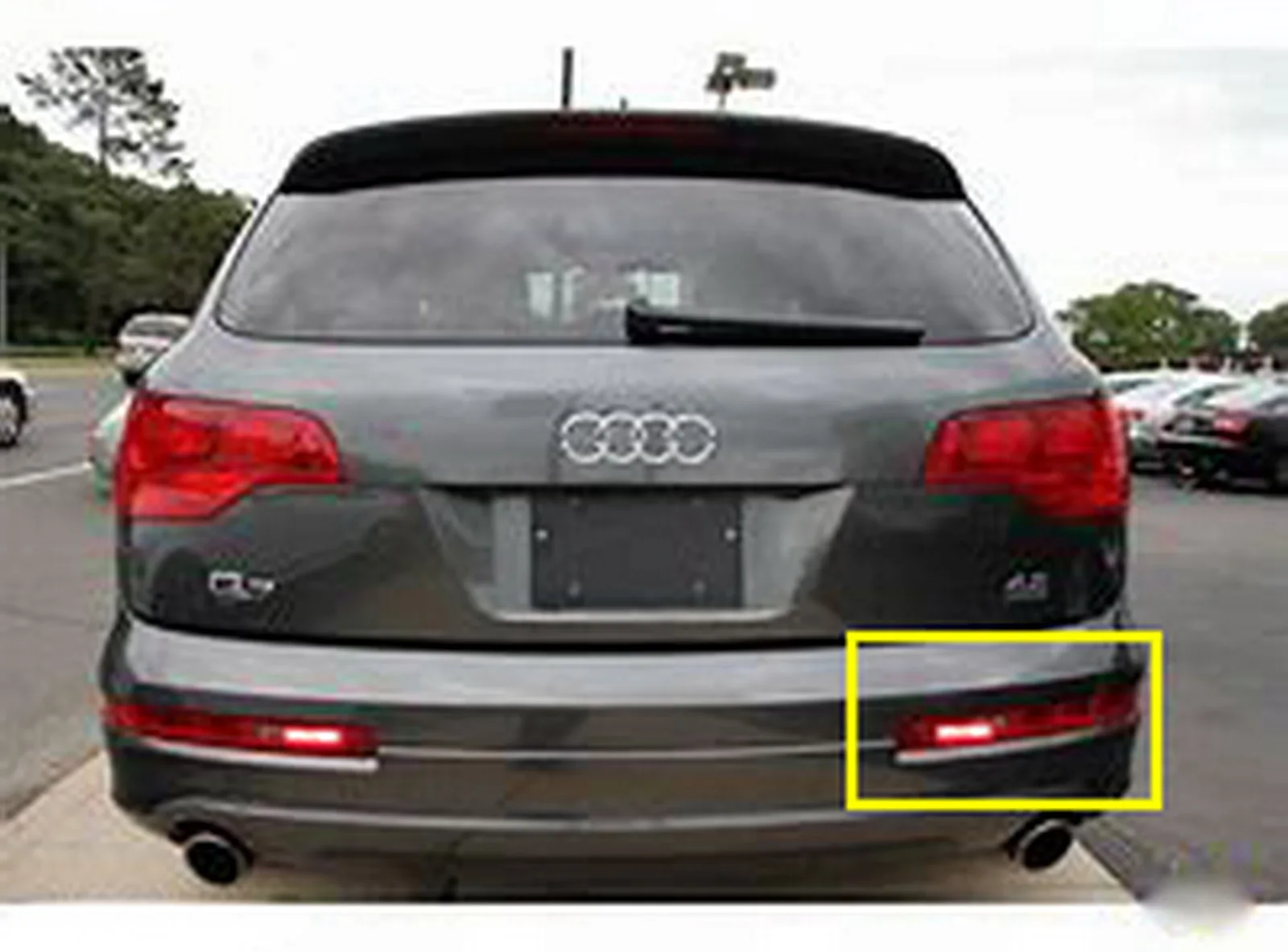 ANGRONG задний правый бампер отражатель задний стоп светильник лампа для Audi Q7 4L 2006-15