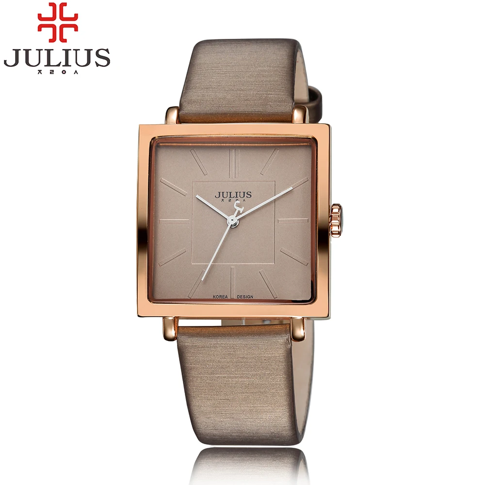 Prix pour 2017 populaire julius carré cadran femmes robe montres charme de madame girl montre-bracelet en cuir horloge à quartz reloj mujer amoureux gril cadeau Prix pour 2017 populaire julius carré cadran femmes robe montres charme de madame girl montre-bracelet en cuir horloge à quartz reloj mujer amoureux gril cadeau