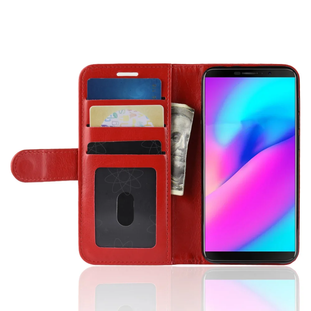 Чехол из искусственной кожи Cyboris для Cubot J3 Power с несколькими держателями карт