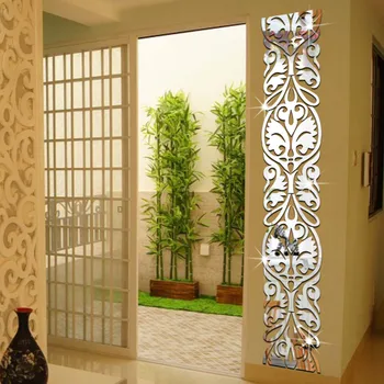 

MEYA Europe Style Line DIY Mirror Wall Stickers Acrylic 3D Mirrored Sticker Mural For Home Decor