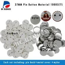 Hot DIY Components 1.5″ 37mm 1000sets Plastic Pinback Badge Material