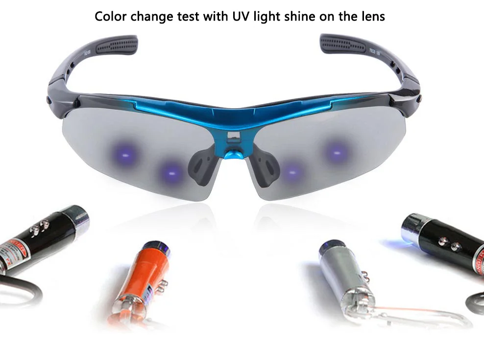 6 линз, фотохромные поляризованные солнцезащитные очки для велоспорта,, женские, мужские, спортивные, велосипедные очки, UV400, очки для вождения