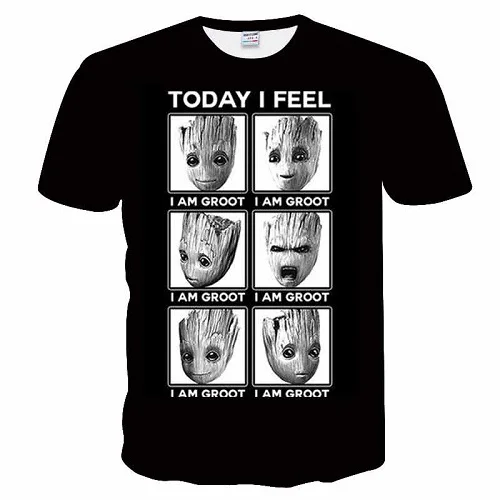 BIANYILONG новая футболка мужские Забавные футболки с принтом эльфа Мужская 3D футболка мужские футболки с аниме рисунком хип хоп топы с грутом - Цвет: YH01623