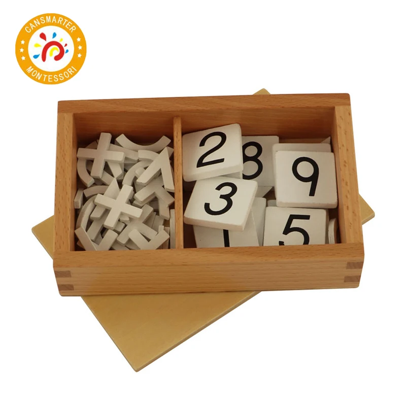 

Baby Toy Montessori Material Arithmetic Signs Box Math Teaching Aids Learning Numbers Children Toy