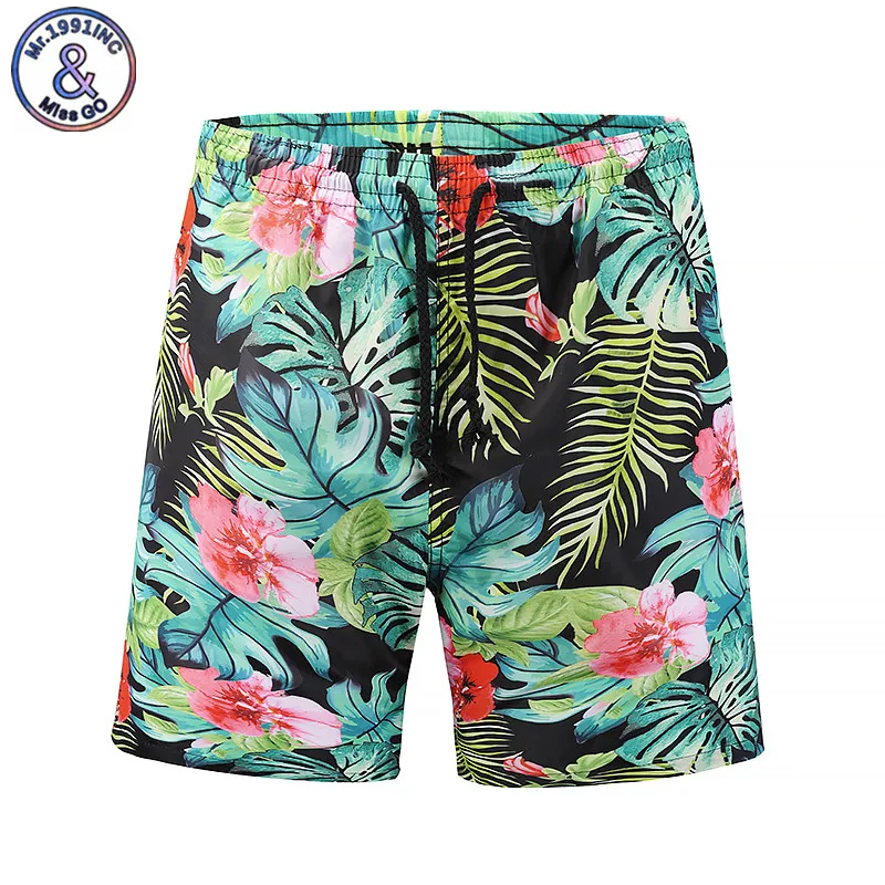 Mr.1991INC новые летние мужские пляжные шорты Повседневное шорты для серфинга Бермуды 3D цветочным принтом большие Размеры M-XXL