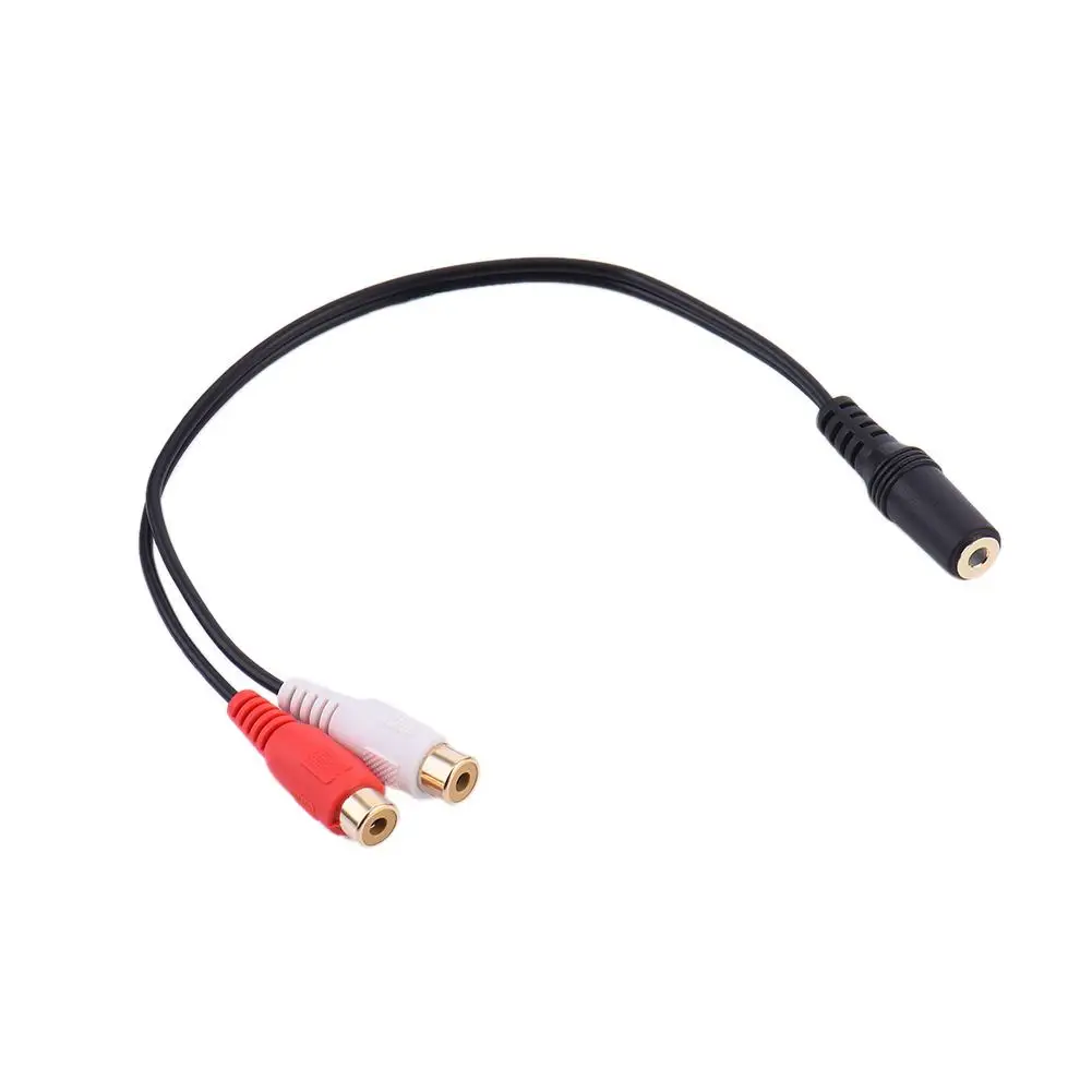 Professional 3.5mm stereo Adapter headphone jack to 2 RCA jack Adapter