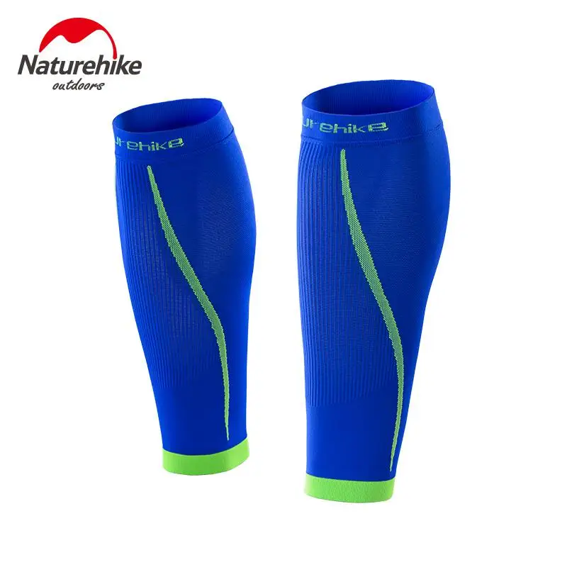 Naturehike защита голени для ног Футбол защитный спортивный кикбоксинг голени рукава эластичность дышащий Бег Баскетбол использует - Цвет: Blue